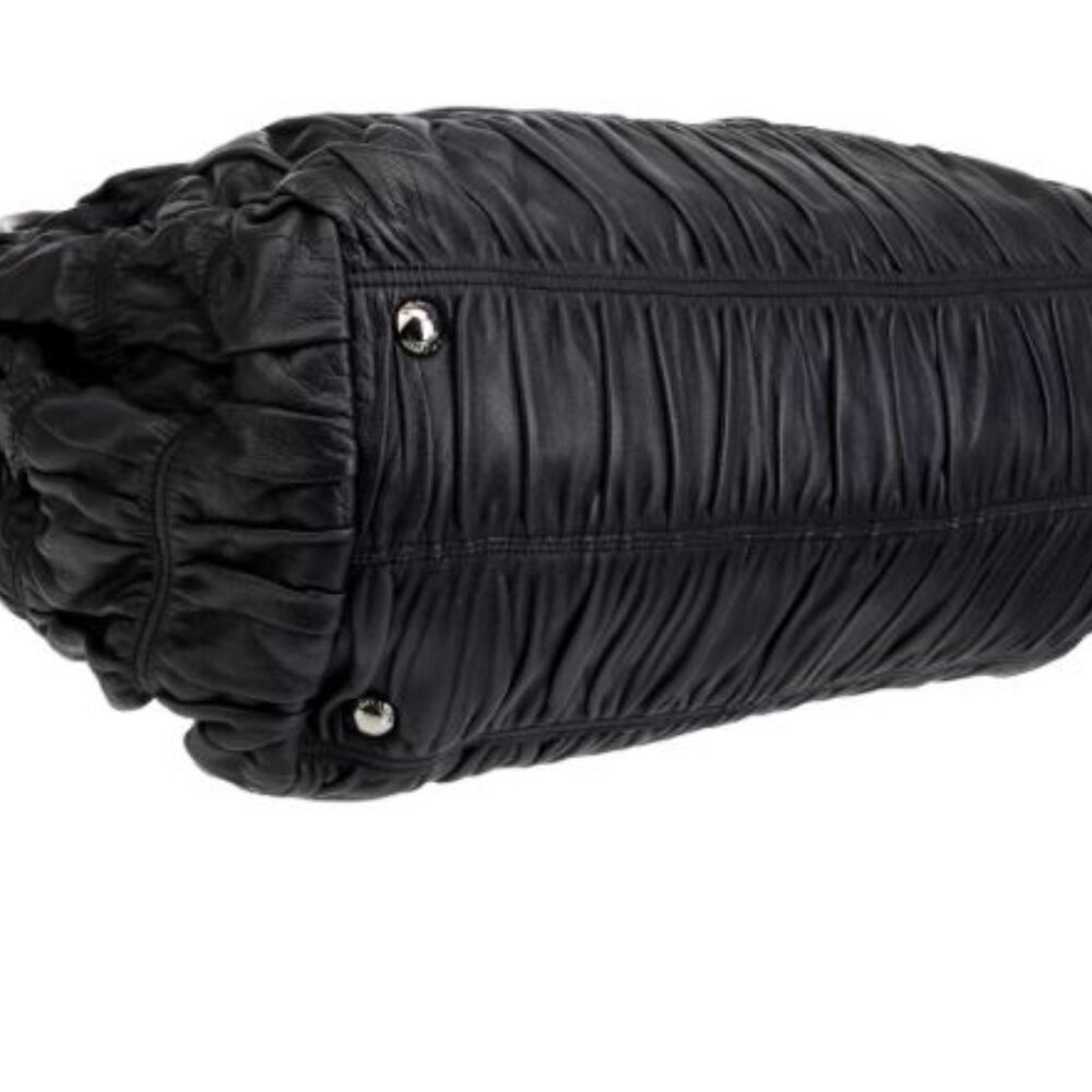 Prada Napa Gaufre Black Shoulder Bag authentic - Picture 15 of 15